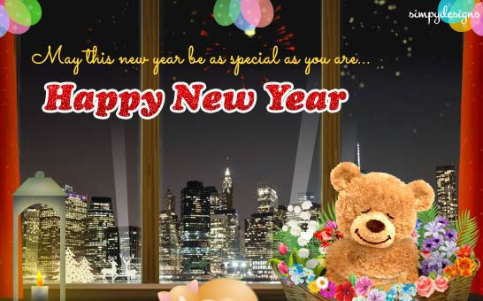 New Year Hugs And Wishes. Free Happy New Year eCards, Greeting Cards | 123 Greetings