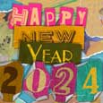 New Year Collage Wishes.