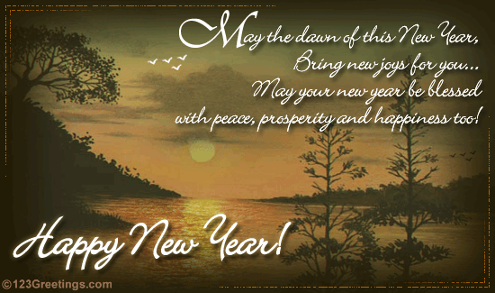 New Year Prosperity And Happiness... Free Inspirational Wishes eCards