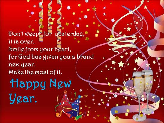 Greetings For A Very Happy New Year. Free Inspirational Wishes eCards