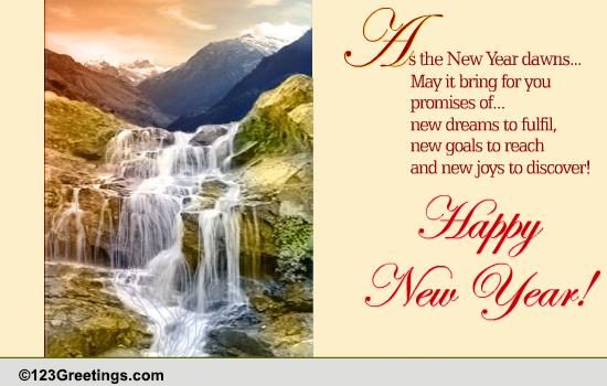 Inspirational New Year Greetings... Free Inspirational Wishes eCards