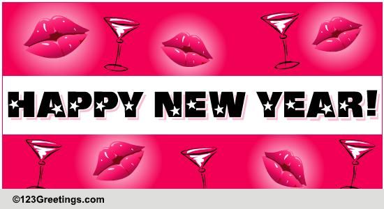 A New Year Kiss&hellip; Free Love eCards, Greeting Cards | 123 Greetings