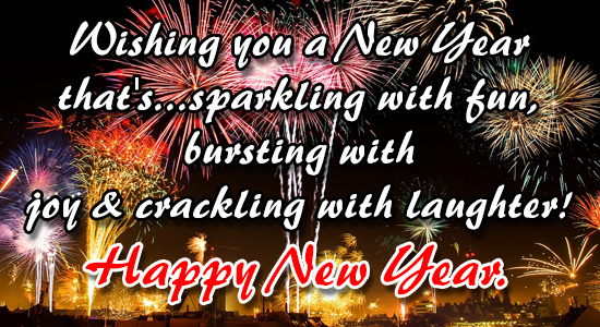 Sparkling New Year. Free Happy New Year Messages eCards, Greeting Cards