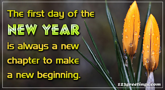 A New Beginning! Free Happy New Year Quotes eCards, Greeting Cards ...