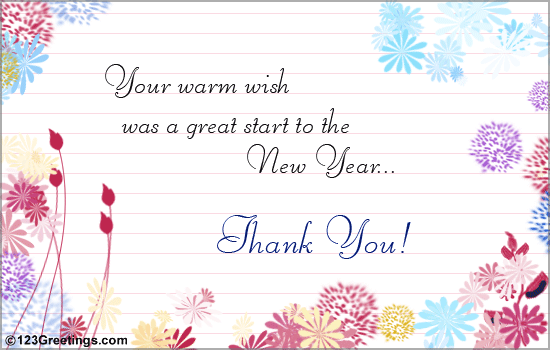 Thank You For The Wish&hellip; Free Thank You eCards, Greeting Cards | 123