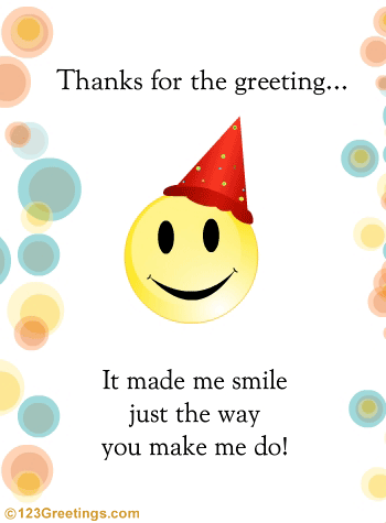 A Cute Thank You Wish...