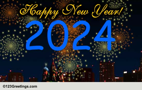 New Year Strikes In With Happiness&hellip; Free Orthodox New Year eCards | 123 Greetings