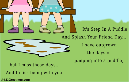 Puddle Jumping And Memories...