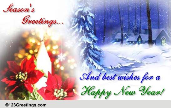 Season's Greetings, Blessings And Joy. Free Seasonal Blessings Ecards 