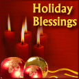 Holiday Blessings...