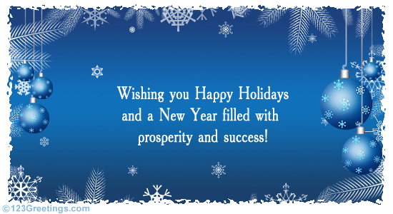 Formal Holiday Greetings&hellip; Free Business Greetings eCards | 123 Greetings