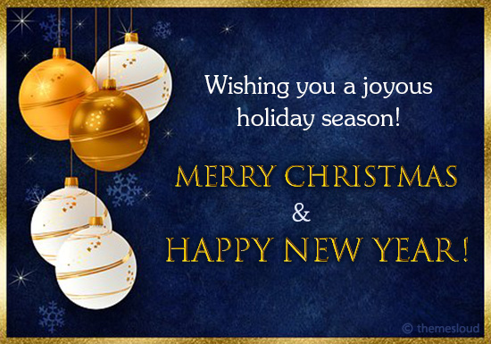Wishing You Joyous Holiday Season...