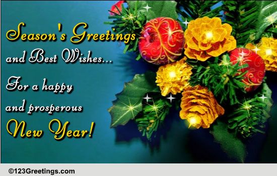 Season's Formal Greetings. Free Business Greetings eCards | 123 Greetings