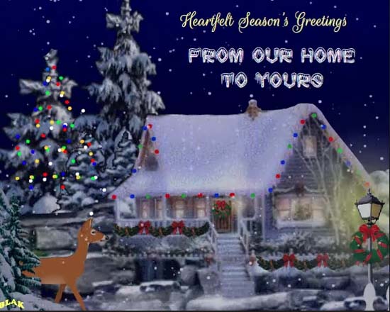 Season&#039;s Greetings From Our Home to Yours Cards, Free Season&#039;s Greetings From Our Home to Yours