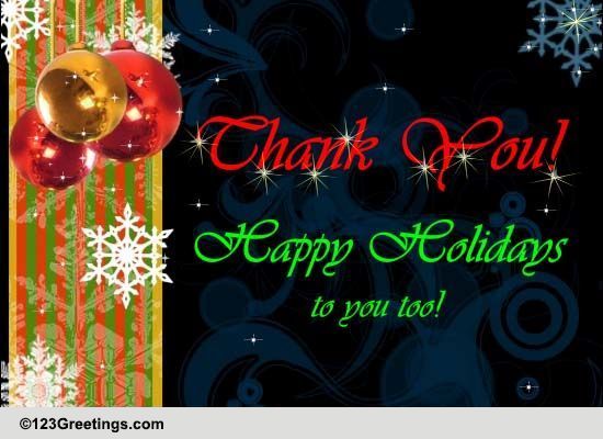 Warm Thank You Of The Season. Free Thank You eCards, Greeting Cards