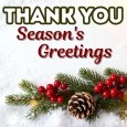 Send Your Seasons Greetings Thank You