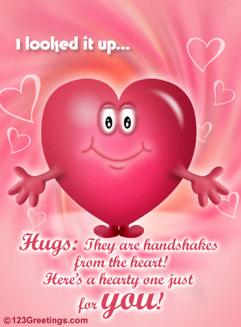 A Hearty Hug! Free Friendly Hugs eCards, Greeting Cards | 123 Greetings