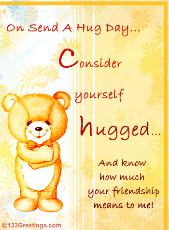 Friendship Hugs... Free Friendly Hugs eCards, Greeting Cards | 123