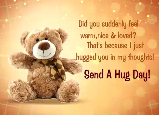 Send A Hug Day Ecard!