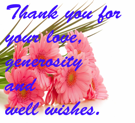 Thanks For All Your Well Wishes! Free Thank You eCards, Greeting Cards