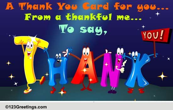 From A Thankful Me Free Thank You Ecards Greeting Cards 123 Greetings