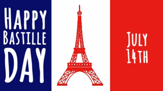 Bastille Day On A Flag. Free Bastille Day eCards, Greeting Cards | 123 ...