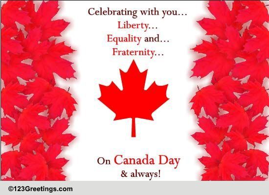 Celebrating With You Free Canada Day Ecards Greeting Cards 123 Greetings 