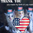 Thank You 4th of July With Cat.