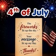 A Glimmering July 4th Thankyou Note