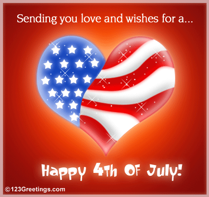Send Love And Wishes On July 4th! Free Happy Fourth of July eCards