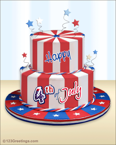 Fourth Of July Cake For You!
