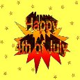 Happy 4th Of July - 3d Brick Text.