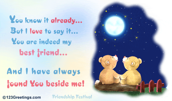 Always Beside You Forever. Free Friends Forever eCards, Greeting