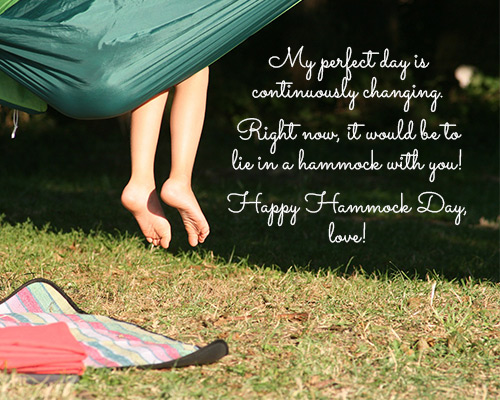 Happy Hammock Day, Love!