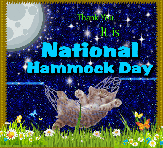 It's National Hammock Day. Free National Hammock Day eCards | 123 Greetings