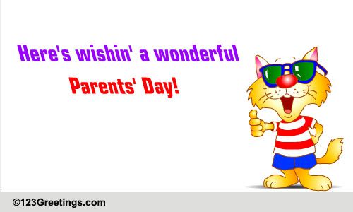 Fun Wish On Parents' Day. Free Parents' Day eCards, Greeting Cards