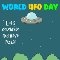 My World UFO Day Card.