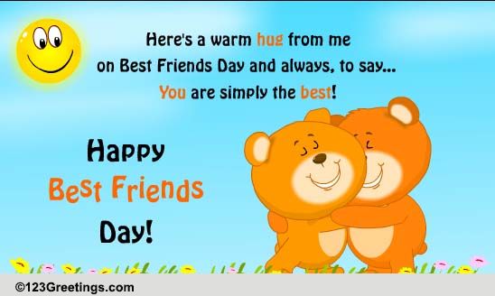 Hugs For A Friend Who's The Best! Free Hugs eCards, Greeting Cards | 123 Greetings Hugs For A Friend Who's The Best! Free Hugs eCards, Greeting Cards | 123 Greetings