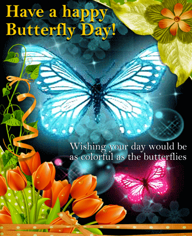 Happy Butterfly Card... Free Butterfly Day eCards, Greeting Cards | 123  Greetings