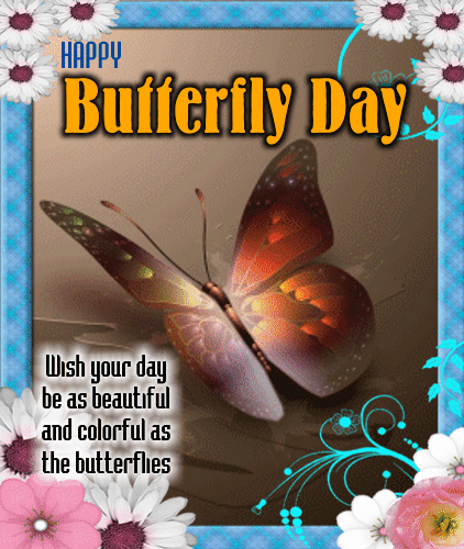 A Day As Beautiful As The Butterflies. Free Butterfly Day eCards | 123  Greetings