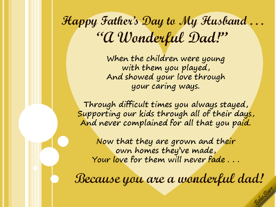 My Husband For Fathers Day Quotes. QuotesGram