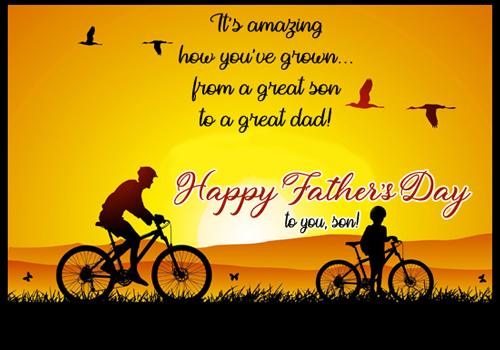 Happy Father s Day My Son Free For Your Son ECards 123 Greetings