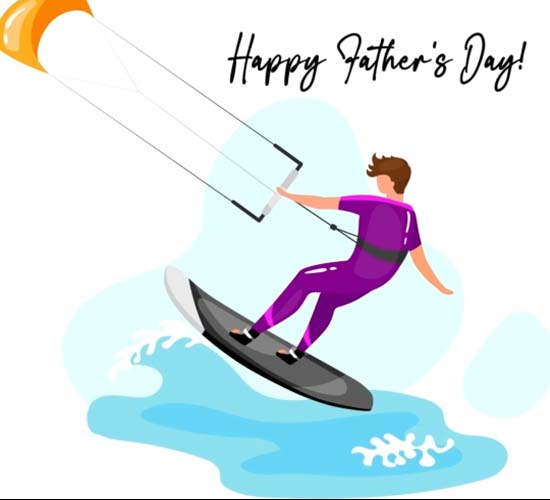 Water Sports Father’s Day Card. Free Happy Father's Day eCards 123