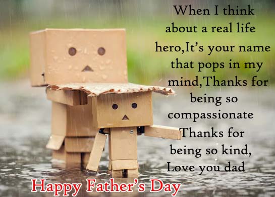 Dad Is My Hero... Free Special Dad eCards, Greeting Cards | 123 Greetings