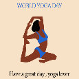 World Yoga Day, Dear.