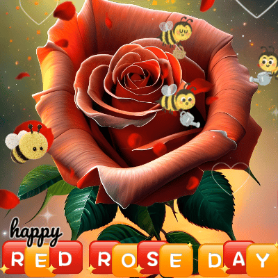 Red Rose Day Greetings.