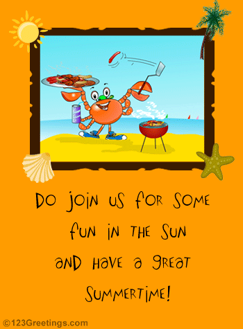 Invite For Summer Fun...