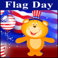 Hug To Wish Sparkling Flag Day...