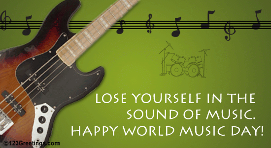 Happy World Music Day! Free World Music Day eCards 