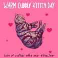 Cuddly Kitten Day, Pink.